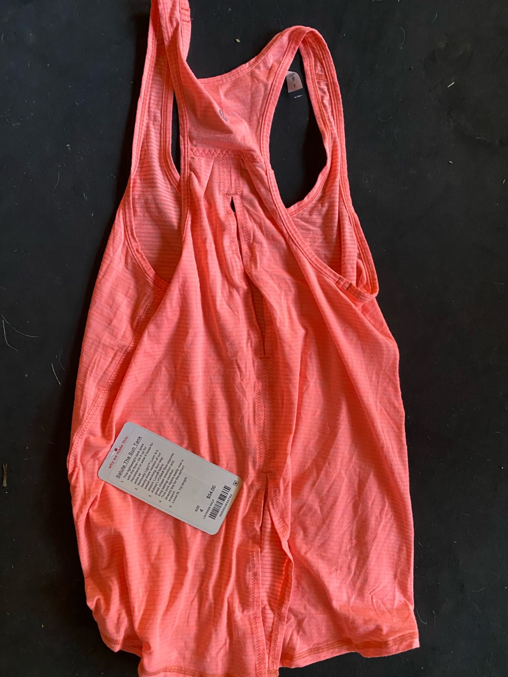 lululemon athletica Ribbed Racerback Tank - Coral